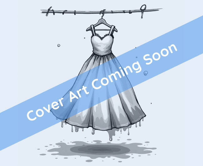 A messy princess dress with blue overlay